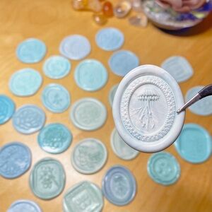 Mint Color! Handcrafted Wax Seals Stamp — Perfect for wedding & ceremonies!